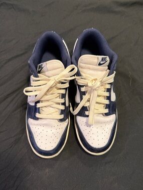 Nike White and Navy dunks